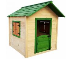 Outdoor Toys - Maisonnette en Bois Kela - 138x116x132 cm - 1,6 m² pour Enfants