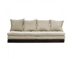 Banquette futon tatami CHICO beige couchage 2 x 70*200 cm. - beige