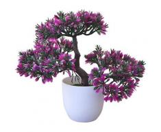 Plante en Pot Plante Artificielle Ganoderma Lucidum Arbre Bonsaï de Simulation Extérieur Plante