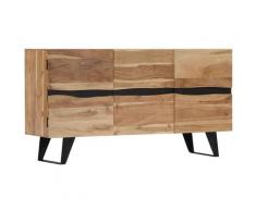Helloshop26 - Buffet bahut armoire console meuble de rangement 150 cm bois d'acacia massif - Bois