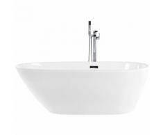 Baignoire îlot ovale 170 cm en acrylique blanc CALALA