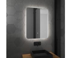 Miroir salle de bain LED auto-éclairant ATMOSPHERE 60x80cm