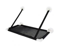 LYC07014-04-CS12 Ventouse litiere pour chat d'ete style mesh respirant, noir - noir