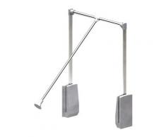Elévateur de penderie acier - boîtier argent - Largeur dressing 540-690 mm - Argent