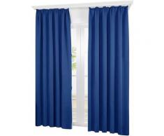 Deconovo - Lot de 2 Rideaux Occultants Galon Fronceur, 140x220 cm, Bleu Roi - Bleu Roi