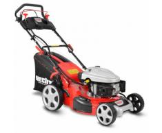 HECHT 5534 SWE Tondeuse à gazon essence 5EN1 4temps bac 60L 7 hauteur de coupe 25-75mm largeur de