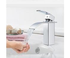 Mitigeur Lavabo Robinet Cascade Monocommand Robinet pour Lavabo et Vasque Salle de Bain