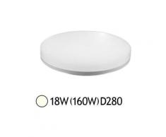 Plafonnier Led 18W (160W) Rond D280 Blanc jour 4000°K
