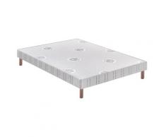 Sommier 70x190 cm - Sommier tapissier - Blanc - Bultex