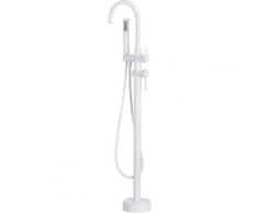Beliani - Robinet mitigeur de bain sur pied blanc mat TUGELA