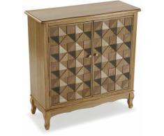 Versa Elva Commode pour Rangement, Chiffonnier, 83,5x33,5x81cm - Marron