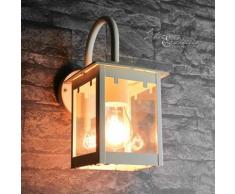 Applique d'extérieur Creme blanche en forme de lanterne dans le style rustique E27 étanche IP23