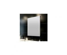 Miroir lumineux de salle de bain à led 50 x 60 cm