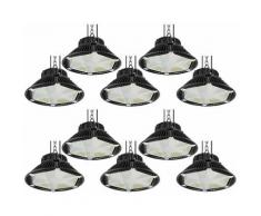 10×Anten 100W UFO LED Anti-Éblouissement Suspension Industrielle LED Étanche IP65 Projecteur LED
