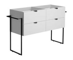 Allibert - Meuble sous-vasque 120 cm FAKTORY - 4 tiroirs à fermeture progressive blanc mat
