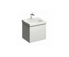 Geberit Xeno 2 Meuble sous-lavabo 500.506. 580x530x462mm, 2 tiroirs, Coloris: Laqué gris mat