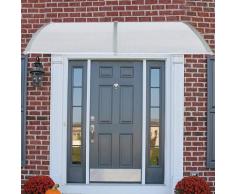 Auvent de porte entrée marquise porte marquise d'accueil terrasse toit translucide - 200cmx100cm