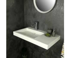 Vasque 80 cm suspendue ou à poser, en Solid surface - Passoa