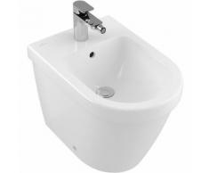 Villeroy und Boch Bidet Architectura 448600 370x550mm sur pied, pour robinetterie 1 trou, 1 trou,