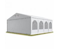 Intent24.fr - INTENT24 Tente de réception 8x8 m - anti-feu H. 2,6m blanc PVC env. 550g/m² pavillon