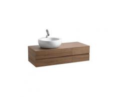 Laufen IL BAGNO ALESSI Un meuble sous-lavabo, découpe centrale, 332x800x350, pour lavabo 813972,