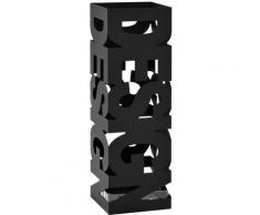 Porte-parapluie Acier Design Noir