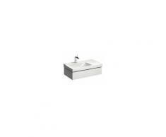 Xeno 2 Meuble sous-lavabo avec découpe pour siphon à gauche 807390 880x220x462mm, blanc, laqué