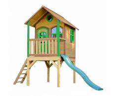 AXI - Laura Playhouse: Maisonnette pour enfants, fenêtres intégrées et bois très résistant