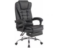 CLP - Fauteuil de bureau Oxygen en Tissu ou Similicuir noir Similicuir