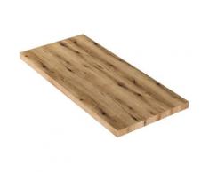 Etagère de salle de bain pour lavabo à poser 100 cm couleur noyer foncé | Noyer
