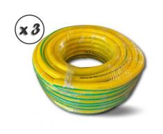 Tuyaux d'arrosage | Anti uv | 4 couches - Quantité x 3 - Lg 25 m - ø 15 mm