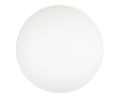 Boule lumineuse LED RGBW 60cm en résine blanche 5W IP65 sans fil