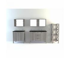 Miroir Salle de Bain Gris L120 LONG ISLAND