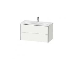 Duravit XSquare meuble-lavabo mural 101,0x 47,8 cm, 2 tiroirs, pour lavabo Viu 234410, Couleur