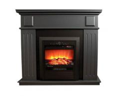 Cheminée classique à Led Helios Grey cm 100x109x26 GLOW-FIRE HELIOS-GRIGIO
