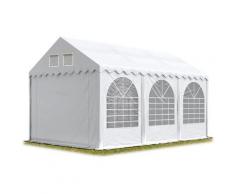 Intent24.fr - Tente de réception 4x6 m - anti-feu H. 2,6m blanc PVC env. 550g/m² pavillon 100%