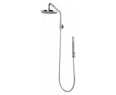 Tete de douche EHAB chromé d250mm, 1 jet, avec bras orientable, flexible, douchette