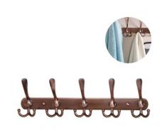 Porte-manteau mural long, 5 trois crochets pour suspendre des manteaux, crochets muraux,