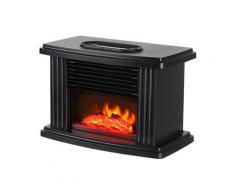 Mini Cheminee electrique 1000W noire Mini radiateur