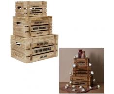 Boite De Rangement - cagette de rangement malle bois