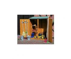 Mercatoxl - MercartoXL Armoire à bois extérieur 162 x 140 x 75 cm résistant Accessoires de jardin