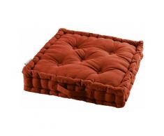 Paris Prix - Coussin De Sol Déco panama 60x60cm Terracotta