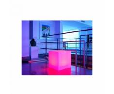 Cube lumineux multicolore par secteur - 40 x 40 x 40 cm