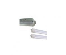 Silamp - Kit de Réglette LED étanche Double pour Tubes T8 150cm IP65 (2 Tubes Néon lumineuse LED