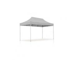 Tente pliante V3S5-Pro PVC blanc - 3 x 4m50 , Façade de droite 3m Sans, Façade arrière 4m50 Sans,