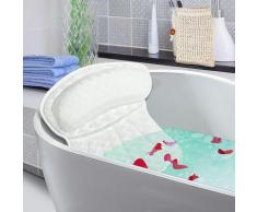 Oreiller de Baignoire, Oreiller de Cou pour Baignoire Queue de Poisson Maille Confort Oreiller de