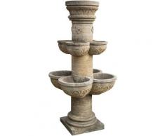 Fontaine avec 8 vasques en pierre, L90xPR90xH160 cm