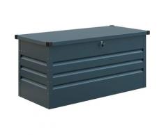 Coffre de jardin métal 'Store' - 480L - 132 x 61 x 60 cm - Bleu gris