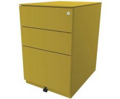 Bisley Caisson roulant Note™, avec 2 tiroirs universels, 1 tiroir pour dossiers suspendus, h x l x
