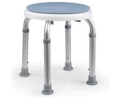 Tabouret de Douche, Tabouret de bain pivotant à 360°, réglable en hauteur sur 7 niveaux, pour les